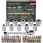 Мини гедоре 1/4" , 31части ROCKFORCE