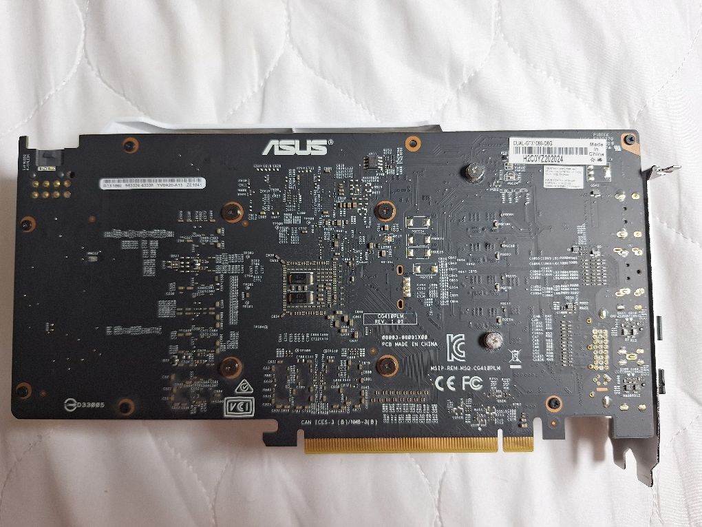 Видеокарта ASUS NVIDIA GeForce GTX 1060 DUAL-GTX1060-O6G 6ГБ GDDR5, OC
