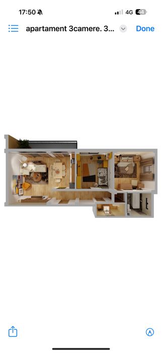 3 camere open space bloc complex nou, parc Romanescu, predabil 11.2025