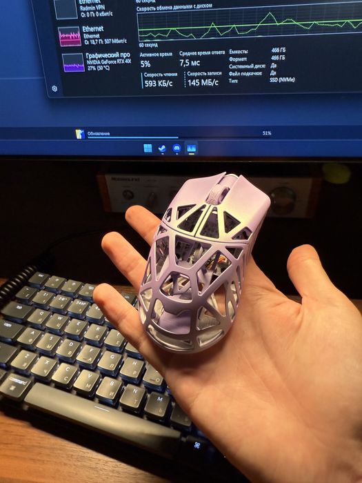 Продам игровую мышь WlMouse Beast x mini pro