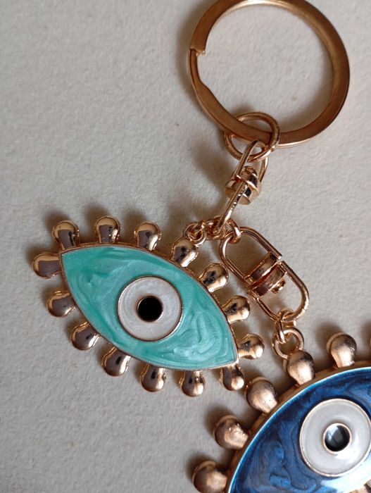 Ключодържател за чанта и ключове. Parfois. Очи. Нов.