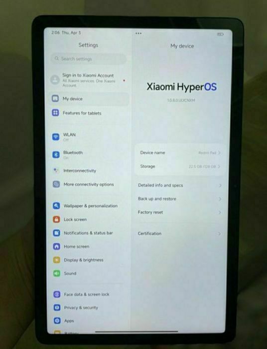 Redmi pad  128/8