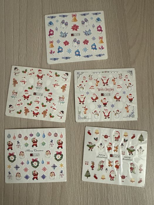 Наклейки для ногтей Новогоднии