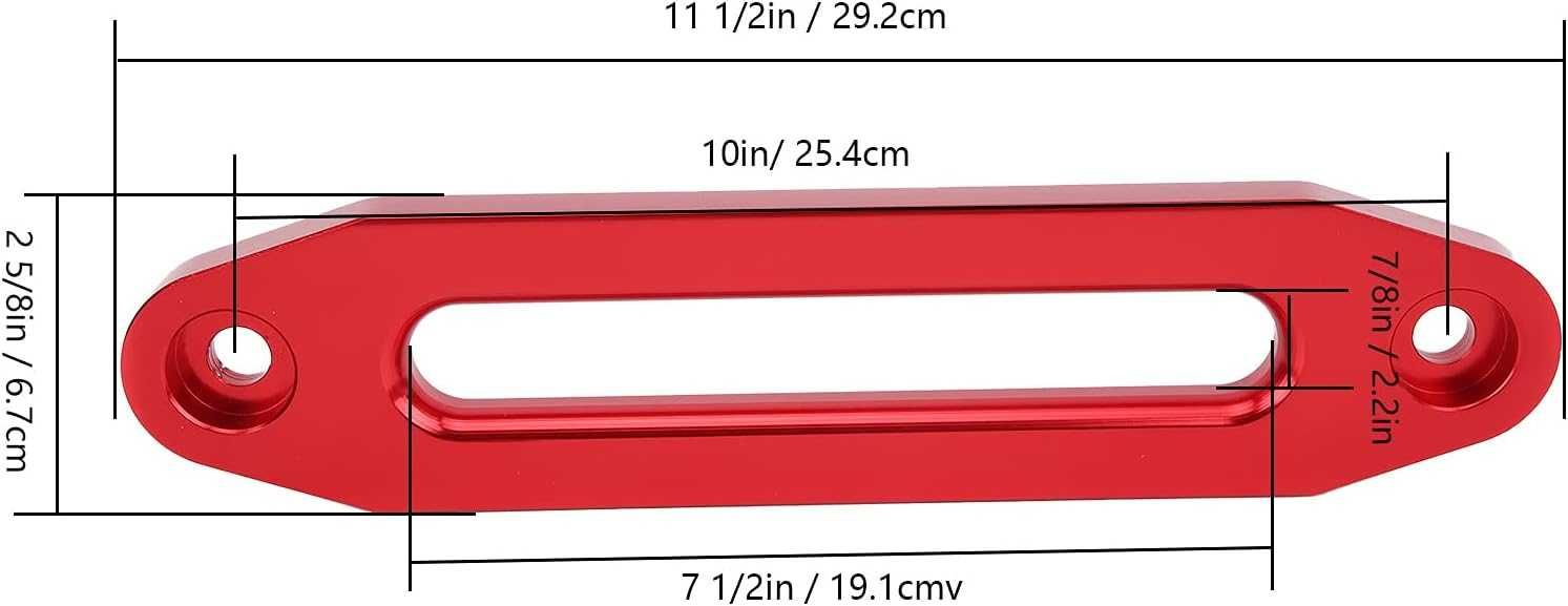 Fanta din aluminiu pentru troliu culoare rosu