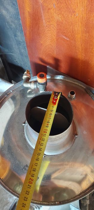 Boiler inox cu soba pe lemne