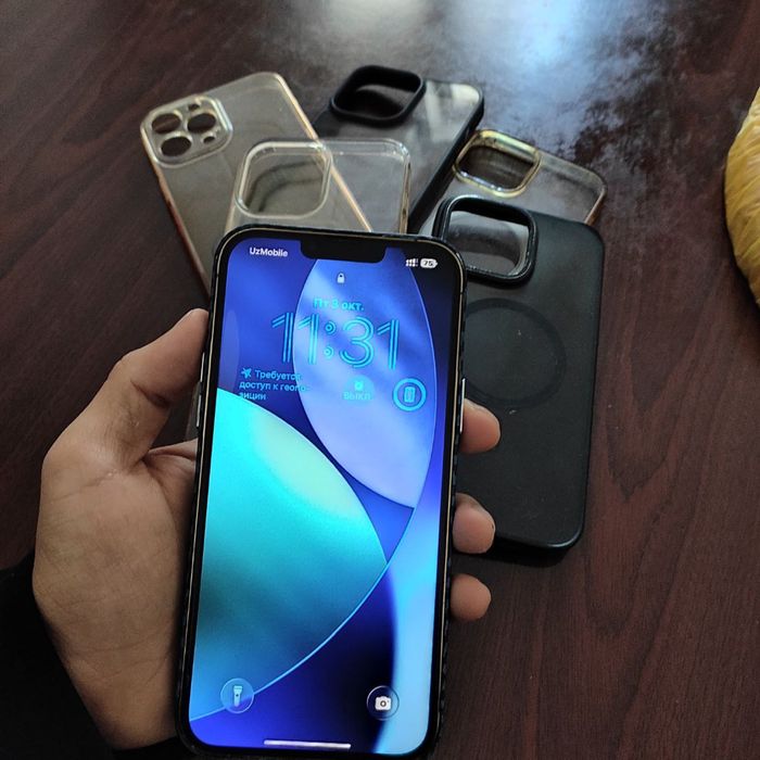 iphone 13 pro max gold ideal holatda