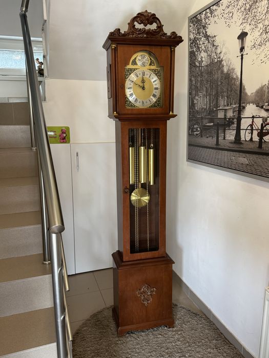 Ceas Pendul//Podea//Westminster//FHS//3 Greutati//Sculptura Deosebita