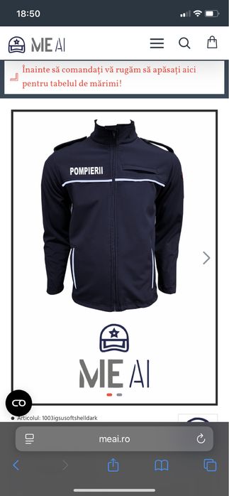 Geaca pompieri Smurd