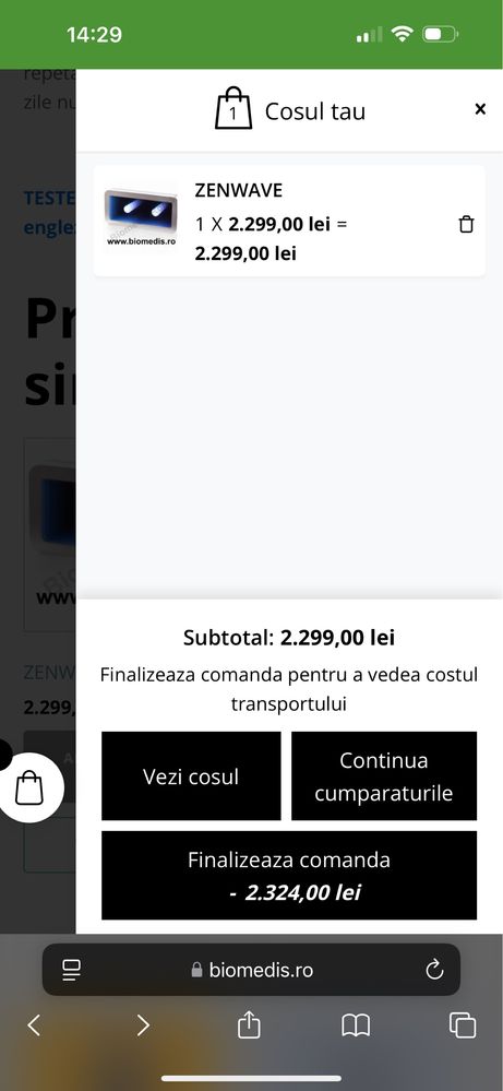 Aparat biorezonanta Zenwave-biomedis