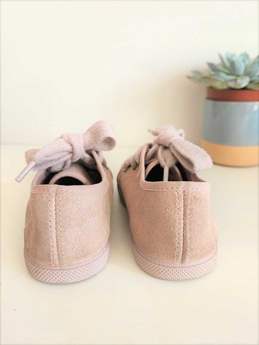 Детски Гуменки Mango, 24 номер, естествен велур