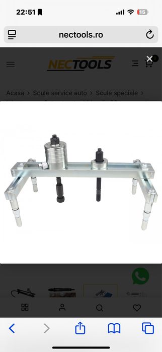 Set Extractor hidraulic 20 tone ,injectoare universal bosch delphi
