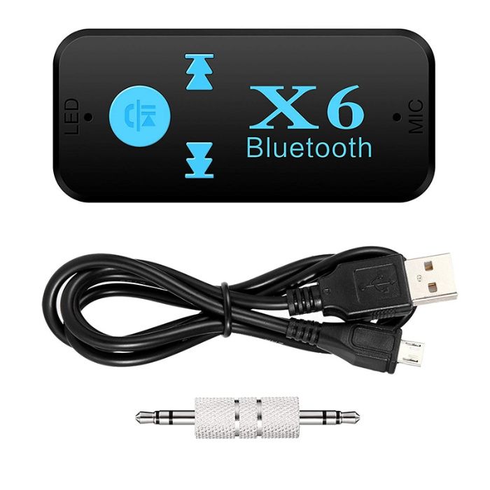 Bluetooth AUX Handsfree X6 / Блутут за кола / Хендсфри приемник