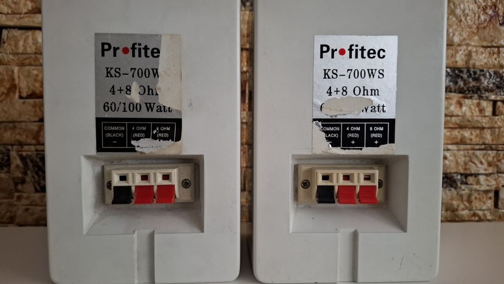 Set 2 boxe pasive 4 ohmi 60 Watts / 8 ohmi  100W ProfiTec metalice