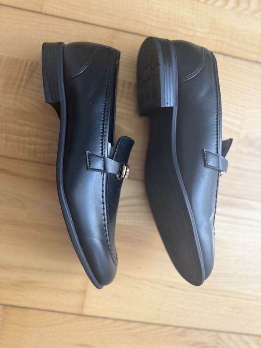Pantofi mocasini negri barbatesti dechatlon