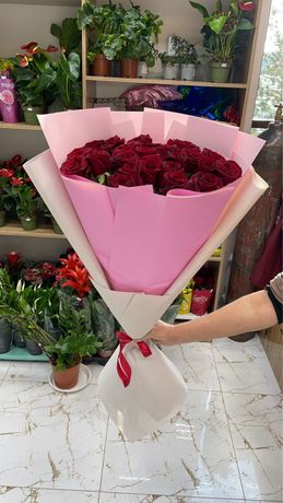 Цветы Астана Розы Роза Шар Шары Мишка мягкие игрушки Подарок Гүл