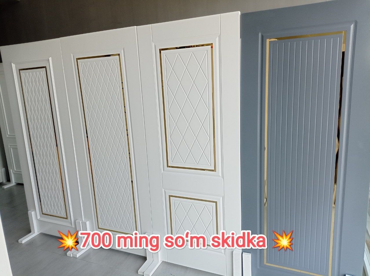 Neoklasic uslubidagi mdf krashiniy eshiklar aksiyada 700 000