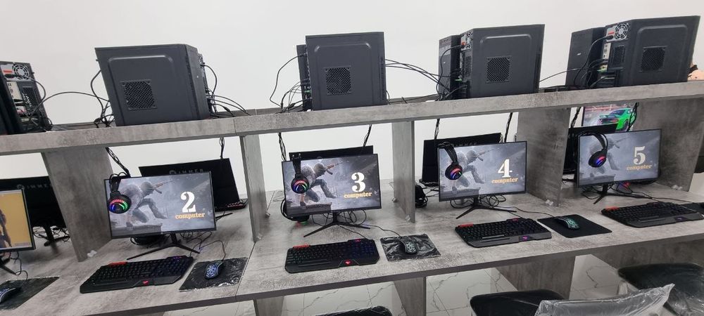 Game Club uchun 10ta igravoy Kompyuterlar stol stullari bn tayyor