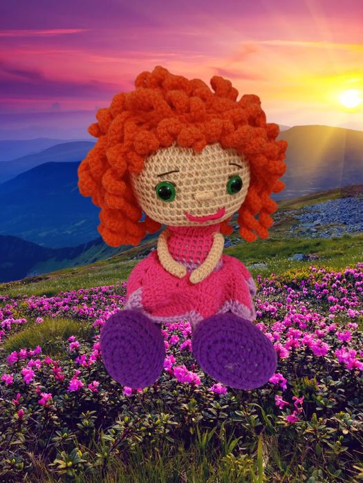 Очаровательная вязаная кукла Куклёна ждёт свою маму!