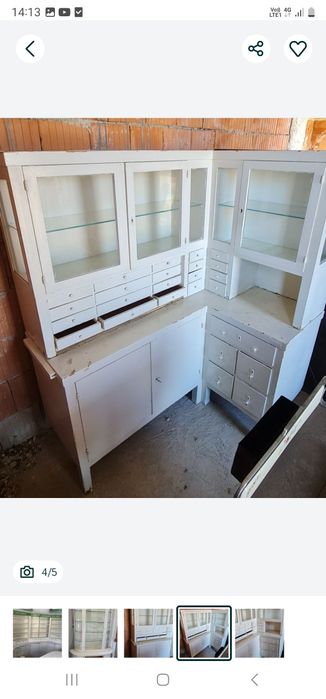 Mobila-Sertar antic lemn farmacie