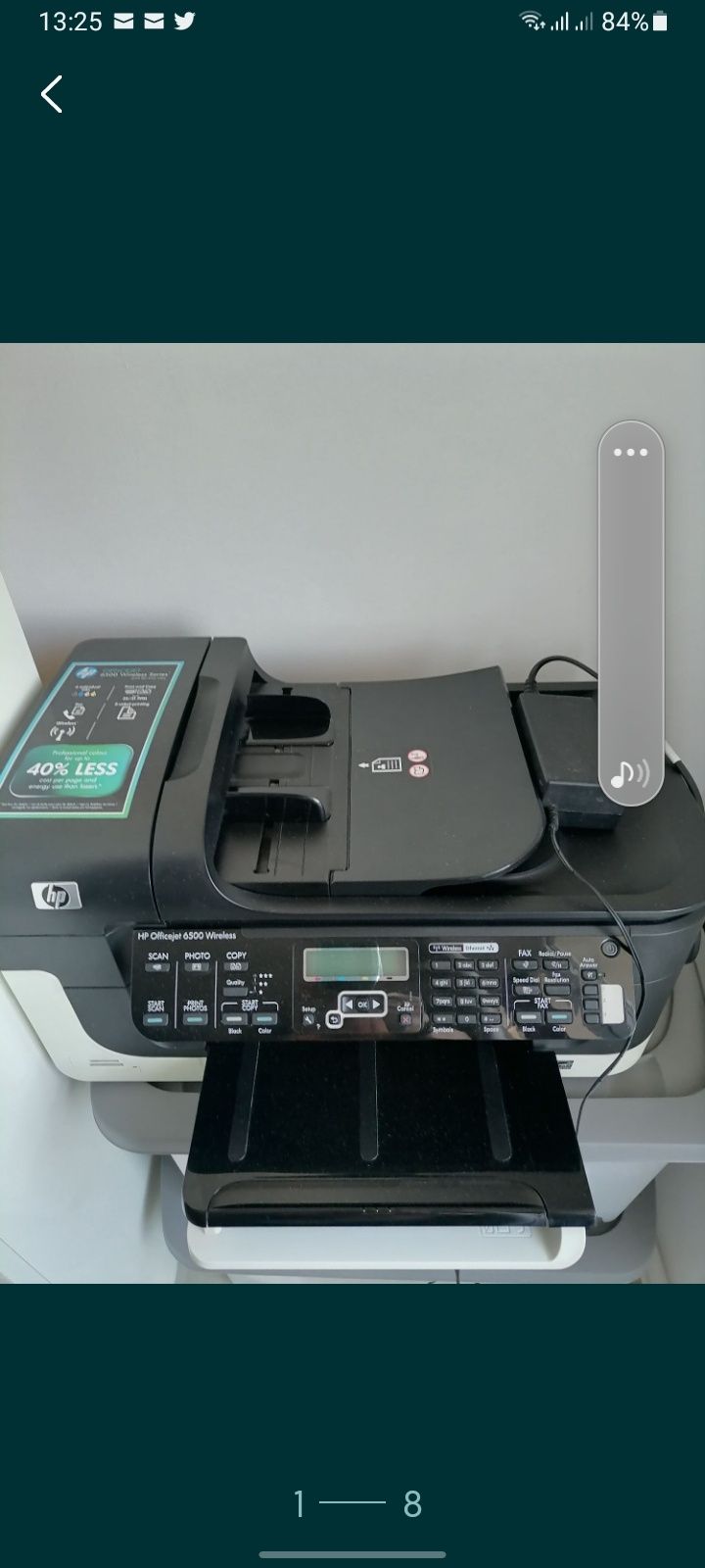 Vând multifuncțional HP officejet 6500 Wireless,,necesita cd și toner.