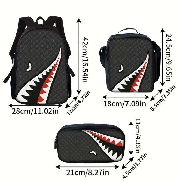 Ученически Комплект 3 в 1 Раница,Чанта и Несесер Sprayground