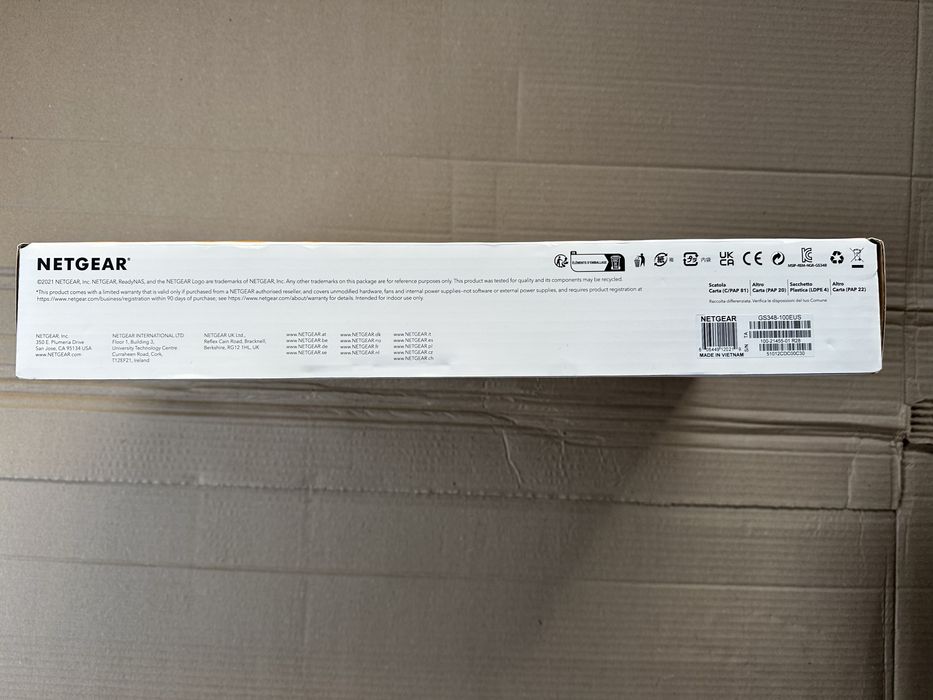 Switch NetGear GS348, 48 x 10/100/1000 Mbps Gigabit Ethernet