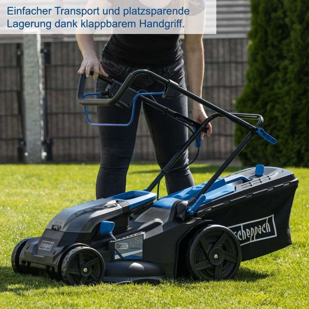 Masina de tuns iarba pe acumulator 43cm  va 20V 4Ah scheppach