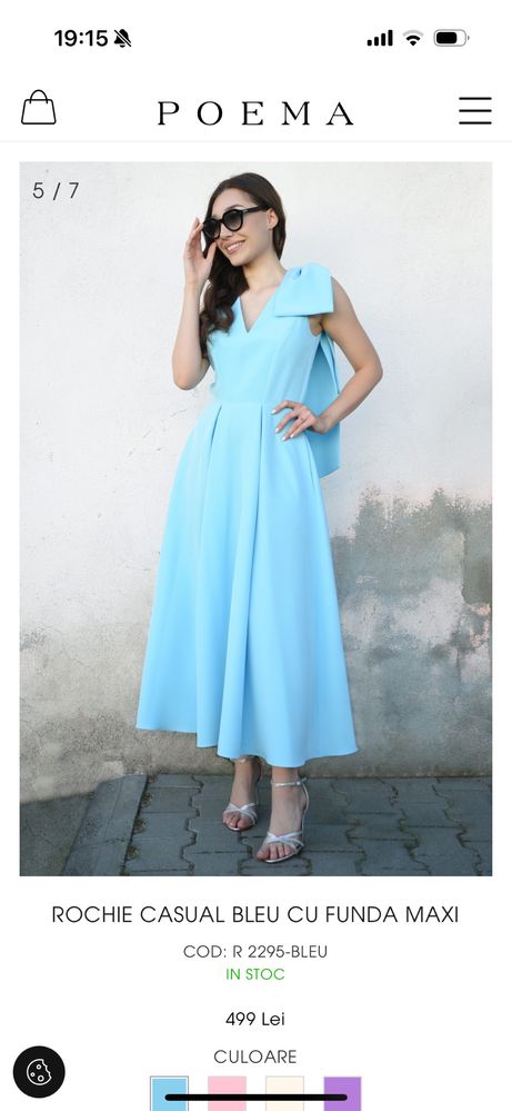 Vand rochie de ocazie Poema marime 34