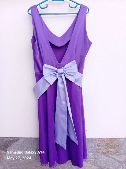 Шаферска рокля лилава размер L