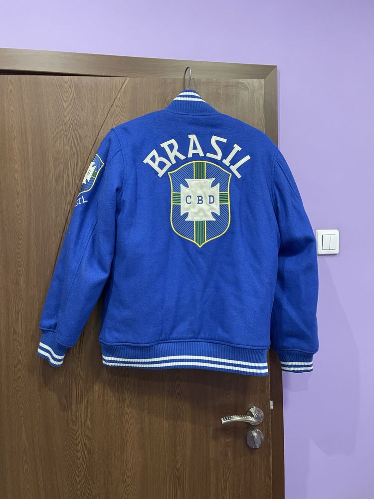 Зимно Яке Nike Brazil Brasil Destroyer Бразилия Bomber Varsity Jacket