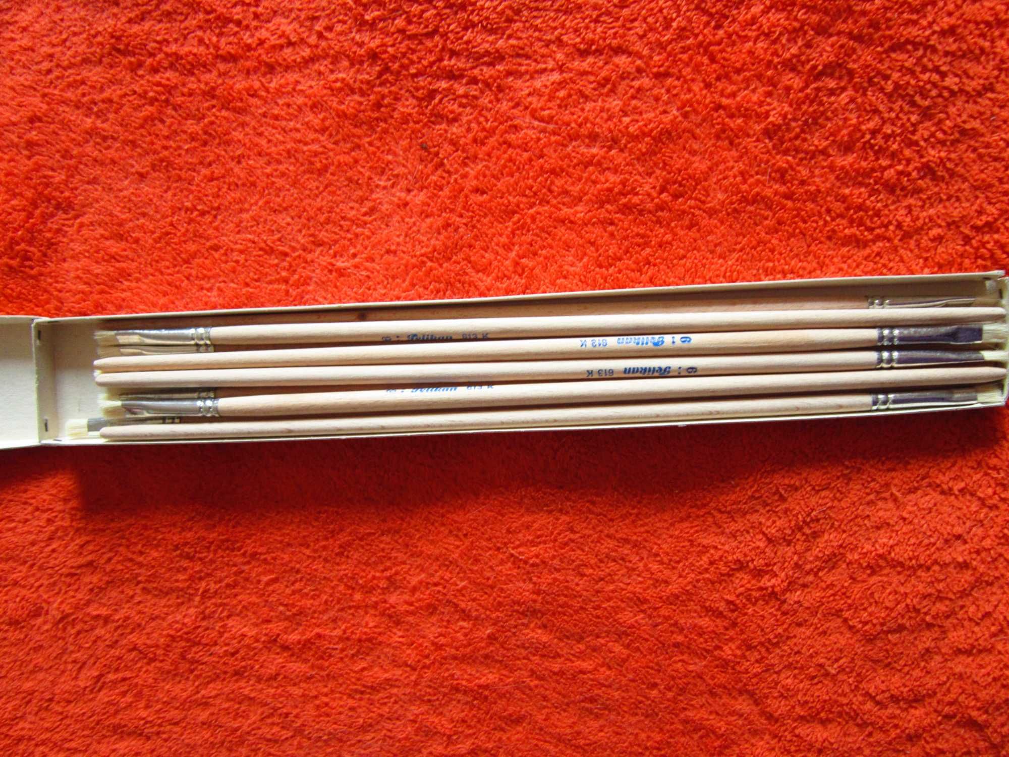 set 9 pensule Pelikan -vintage, seria 613 K marimea 6,made Germany