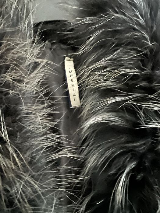 Яке от естествена кожа и естествена яка