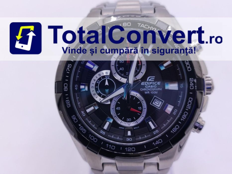 Casio Edifice Chronograph ef-539 barbatesc, Garantie 24 luni | #D88400