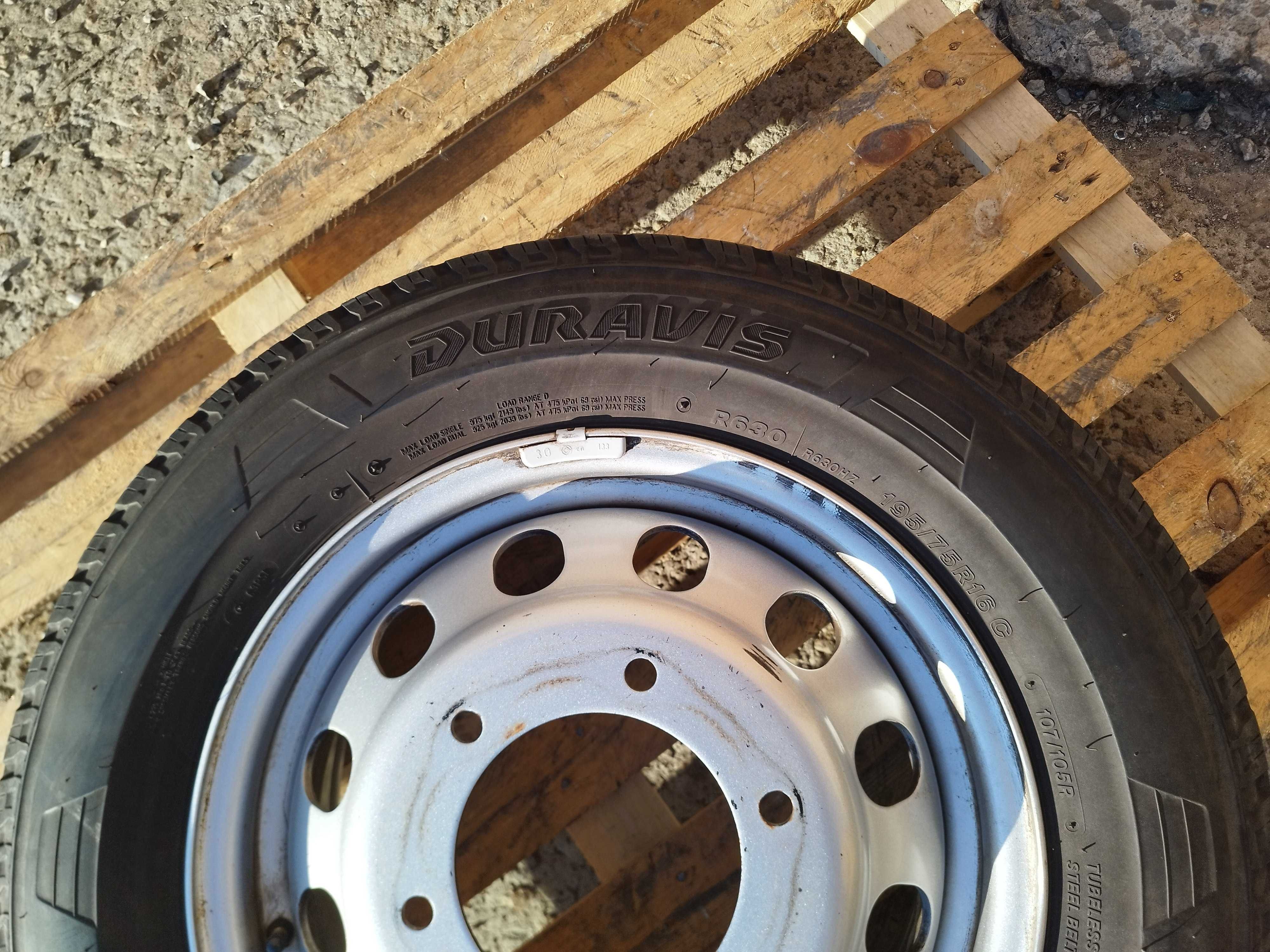 16 джанти 6х180 FORD Trasit 6J et109.5 Bridgestone 195/75/16 2018г