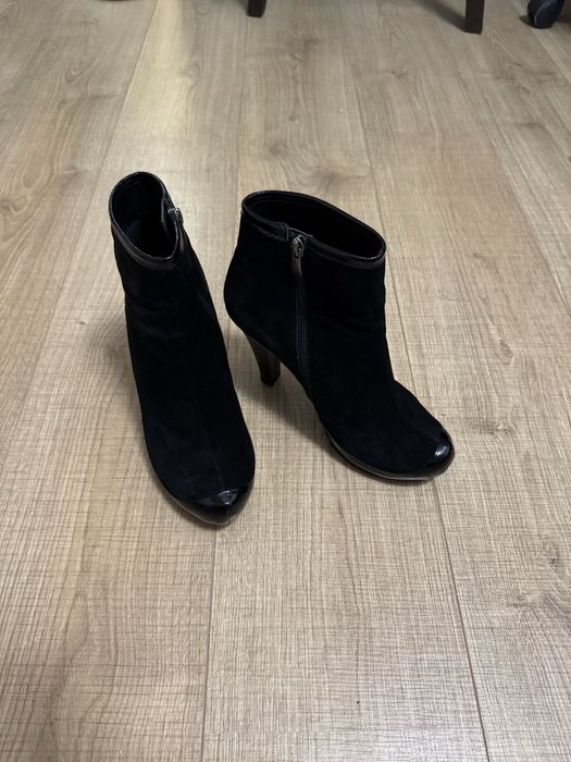 Боти GiAnni на ток от естестен велур