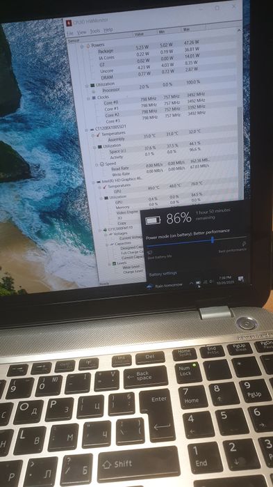 Лаптоп Toshiba P50-B-10V четириядрен 8GB