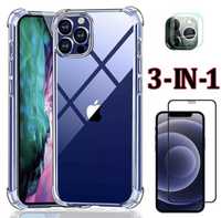 Iphone 13 /13 Mini Husa TPU Anti Soc + Folie Camera + Folie Sticla 22D