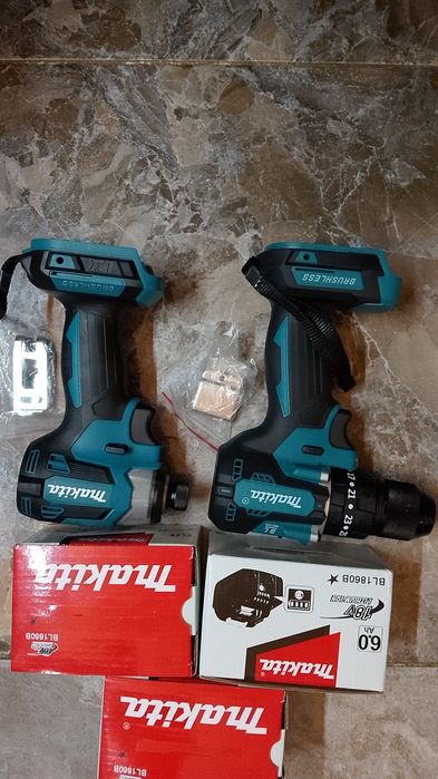 Autofiletanta si impact makita cu 3 baterii de 6a