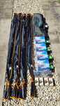 Set Pescuit, 4 Lansete 3,90m+4 Mulinete Crap 8000+Rod Pod Echipat