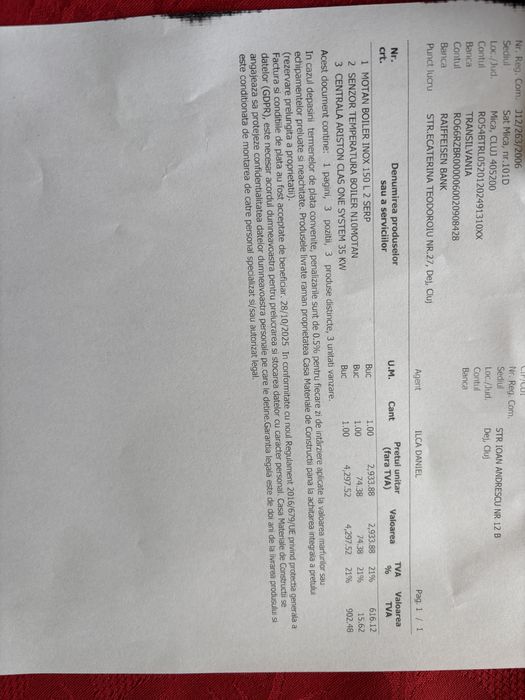 Vand centrala ARISTON CLAS ONE NET/ one system  prin condensare 35 Kw