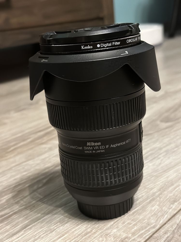 Vand Obiectiv Nikkor 16-35mm 4G ED VR, filtru de polarizare Kenko 77mm