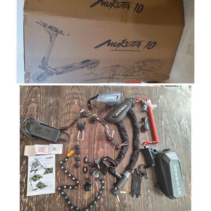 Mukuta 10 Dual – отлична електрическа тротинетка + много аксесоари