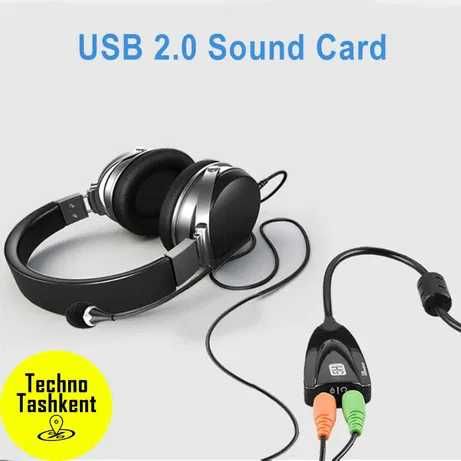продам внешняя звуковая карта 7.1 Steel Sound 5HV2/USB 2.0 с 3,5мм жэк