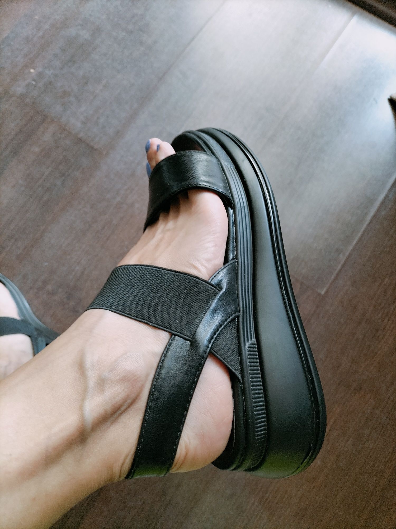 Sandale negre 37