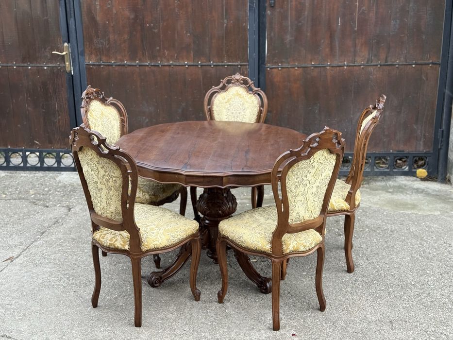 Masa extensibila cu 5 scaune