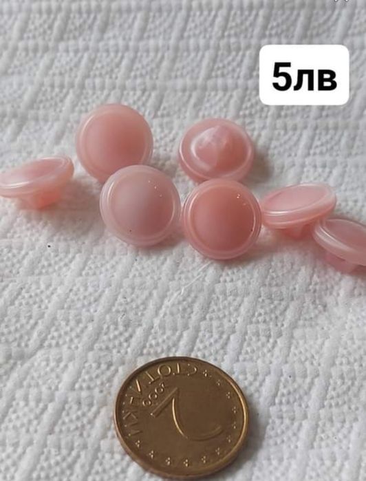 антикварни стъклени копчета  френски