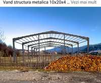 vand structura metalică vopsită și montată