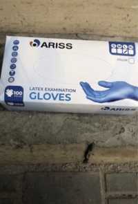 Латексови ръкавици/ черни и сини нитрилни