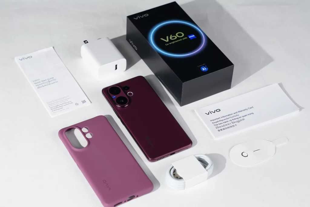 Vivo V60 Dual sim 5G  глобален, бг меню, Android auto, 2г.  гаранция
