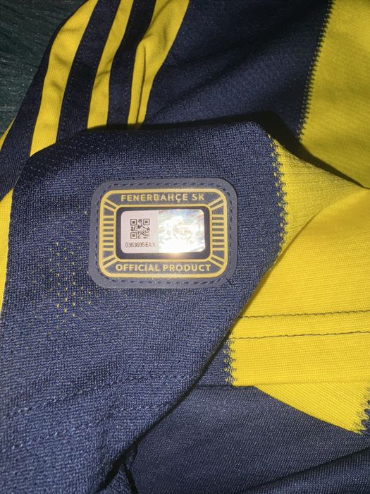 Tricou sport Fenerbahce, albastru-galben, unisex, marimea M